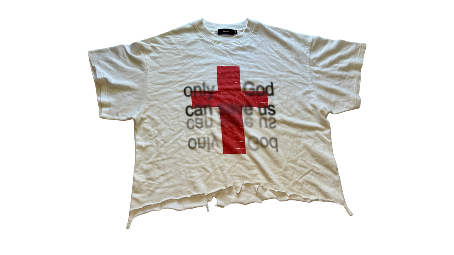 distressed savior t-shirt